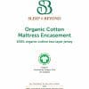 Sleep and Beyond Organic Cotton Zippered Mattress Encasement image