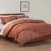 Coyuchi Organic Cotton Crinkled Percale Duvet Cover image