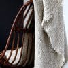 LinenCasa Stonewashed Linen Throw Charly - Textured - Frayed Edges image