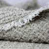 LinenCasa Stonewashed Linen Throw Charly - Textured - Frayed Edges image