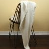 LinenCasa Linen Throw - Stonewashed - Waffle Textured - Frayed Edges image