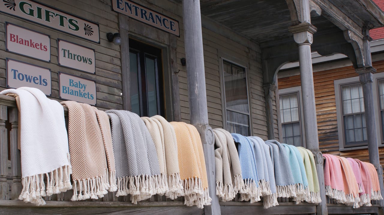 Brahms mount monhegan cotton throw store