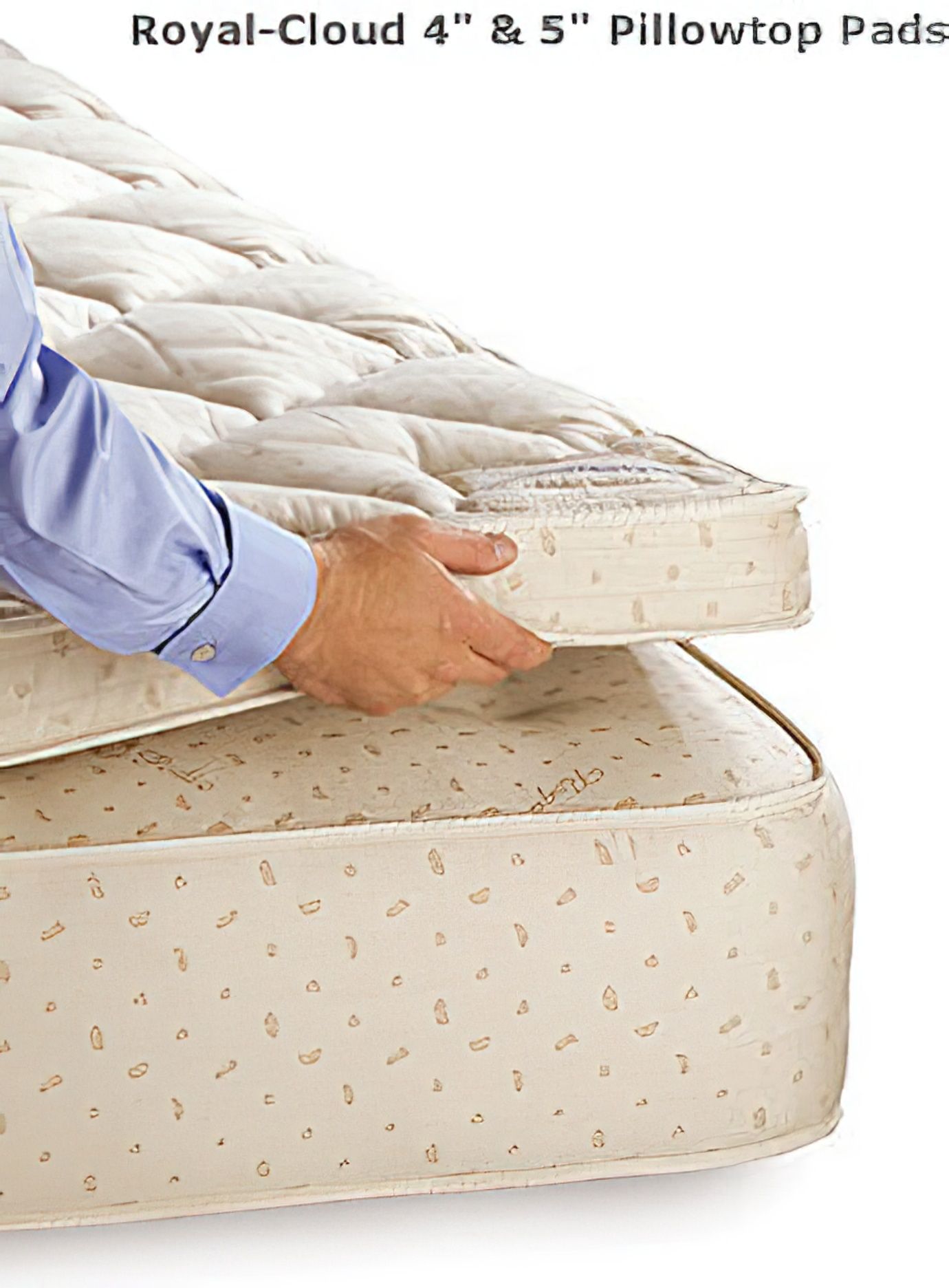 Royal Pedic LuxuryLatex Pillowtop Pad and Mattress Topper Latex Mattress Toppers