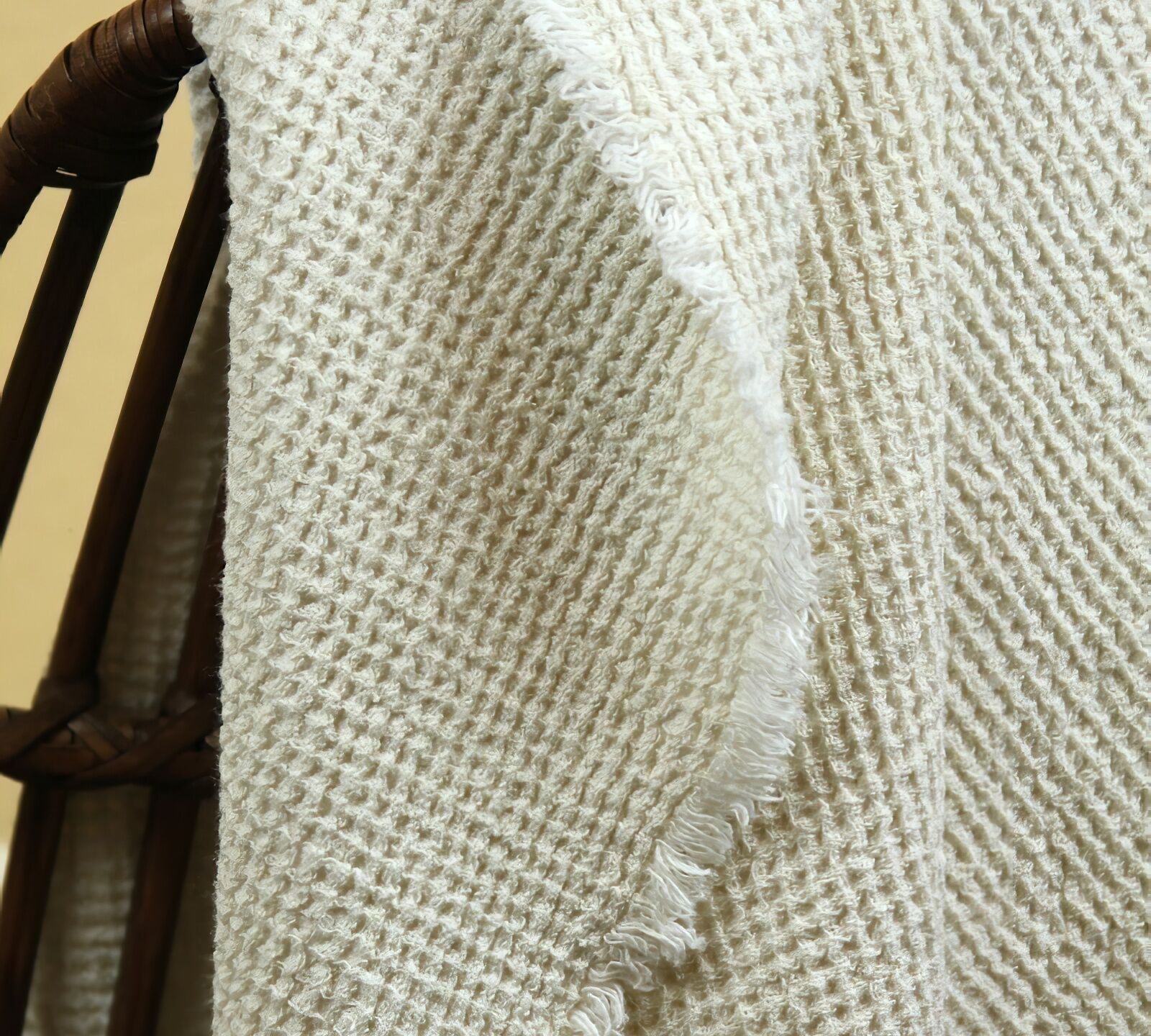Waffle hotsell linen throw