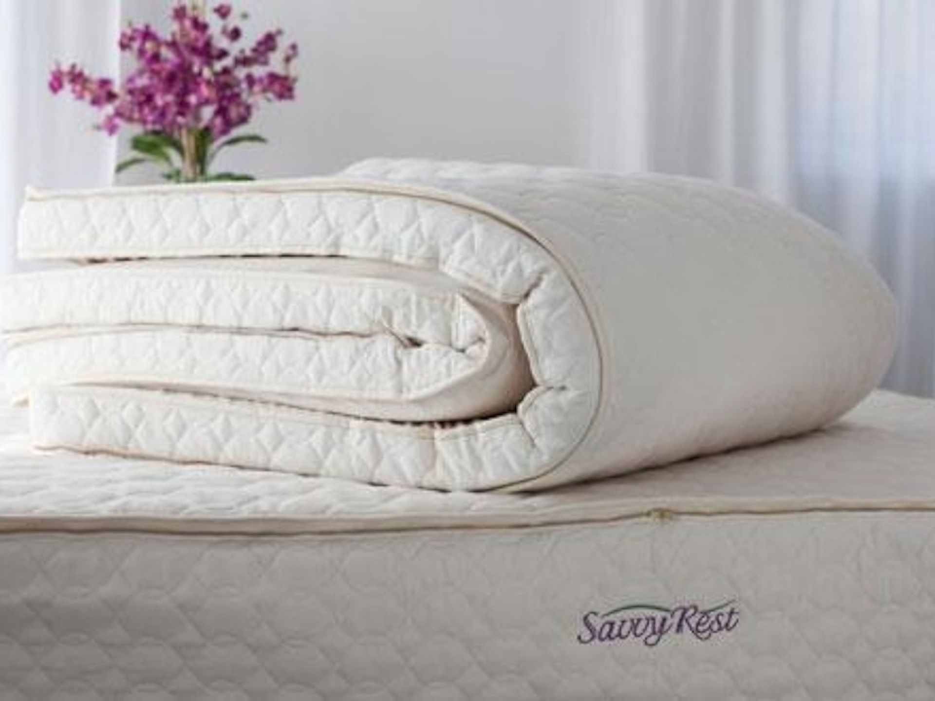 Savvy Rest Harmony Natural Latex Organic Mattress Topper Latex