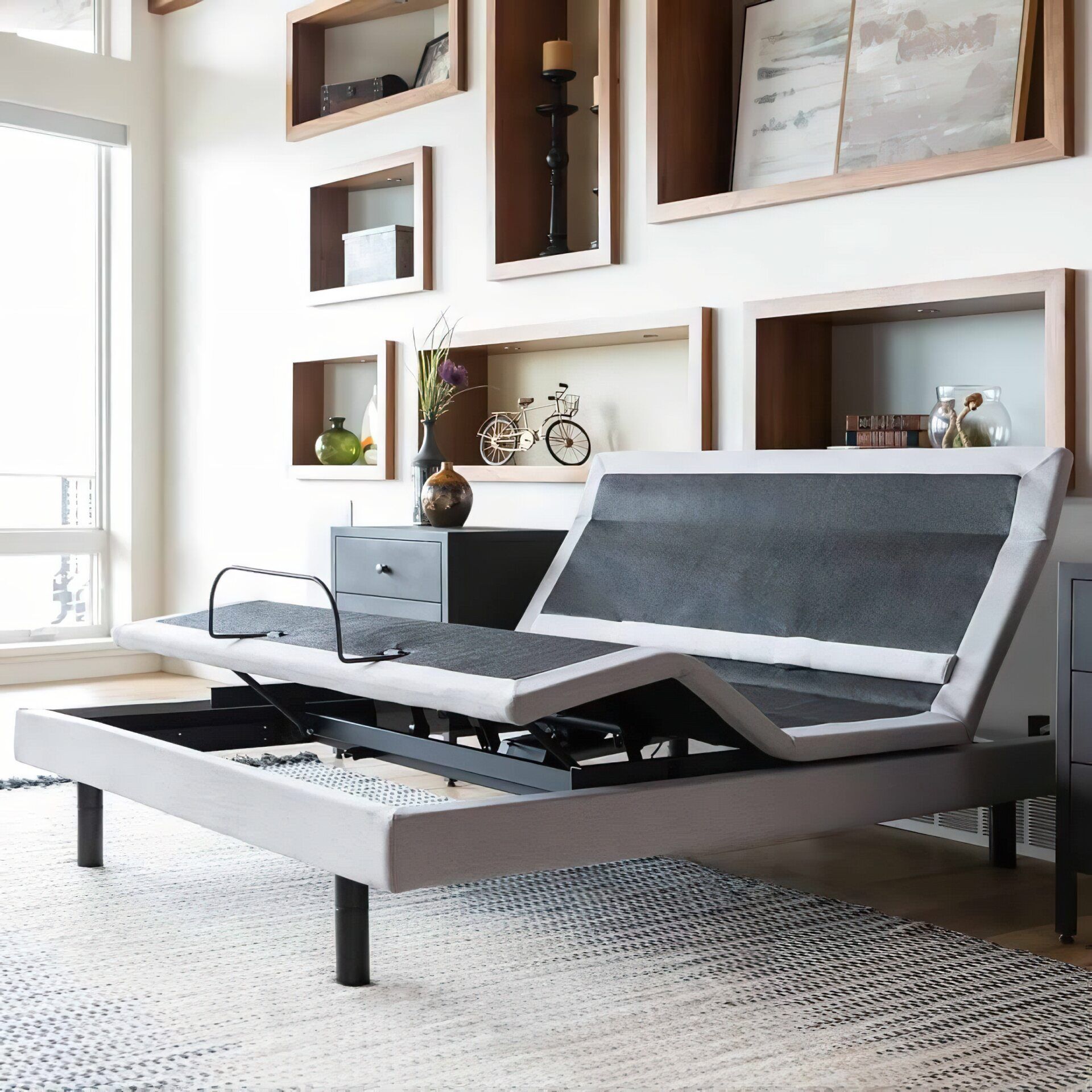 Smart adjustable discount bed base