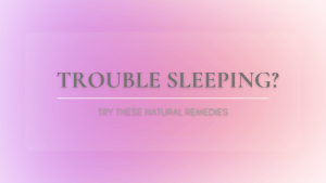 Having trouble sleeping?