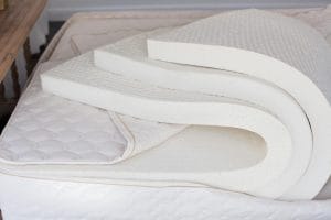 Organic latex mattress layers