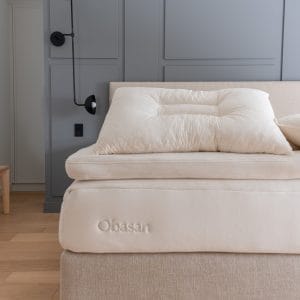 Obasan Contour Organic Shredded Rubber Pillow