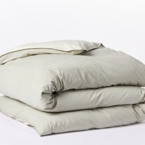 COYUCHI Organic Cotton Crinkled Percale Duvet Cover