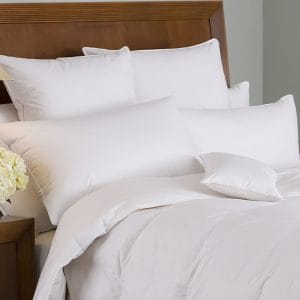 Down Etc 235tc Cotton-Covered Square Pillow Insert Filled with Feather and Down - White - 22 x 22 Bed & Waterbed Accessories