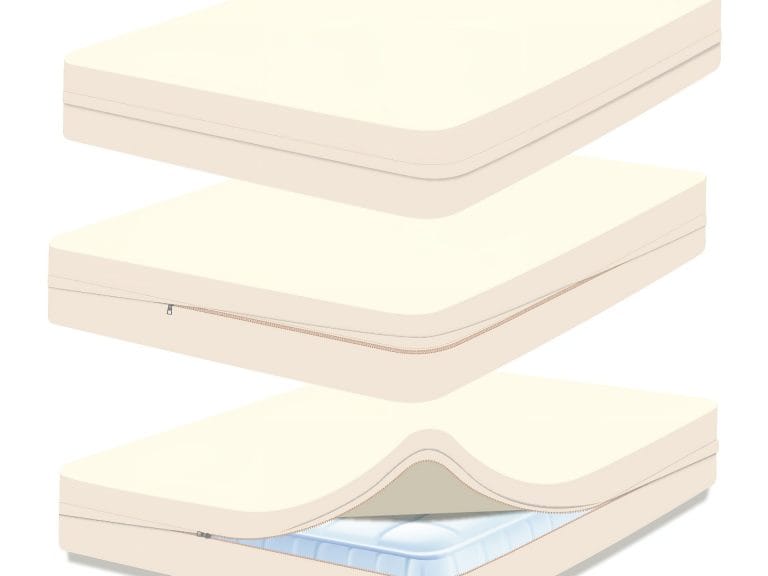 Sleep and Beyond Organic Cotton Zippered Mattress Encasement image