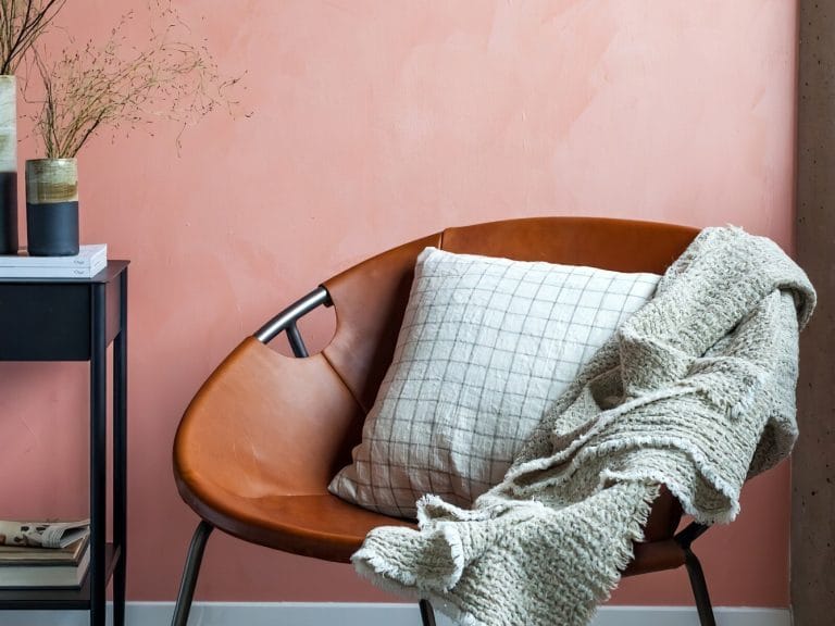 LinenCasa Stonewashed Linen Throw Charly - Textured - Frayed Edges image