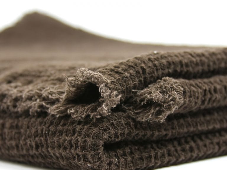 LinenCasa Linen Throw - Stonewashed - Waffle Textured - Frayed Edges image