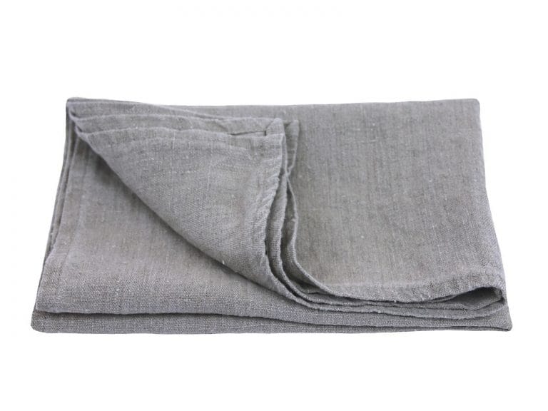 LinenCasa Linen Bath or Beach Towel - Luxury Thick Stonewashed - Heather  Grey