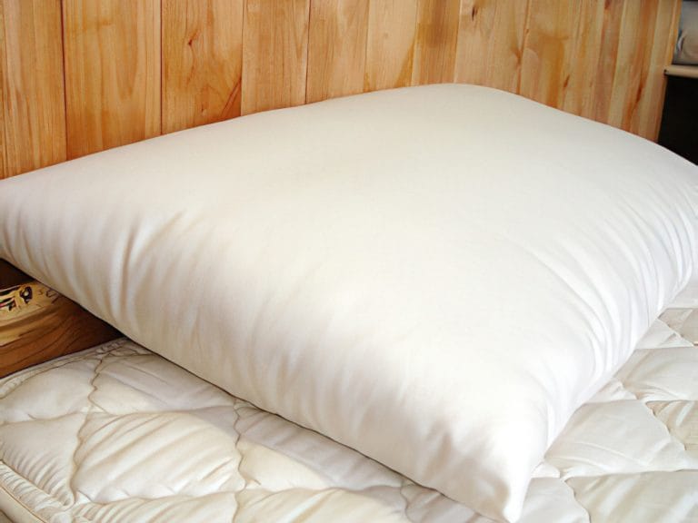 Holy Lamb Organics Natural Wool Wrapped Latex Bed Pillow image