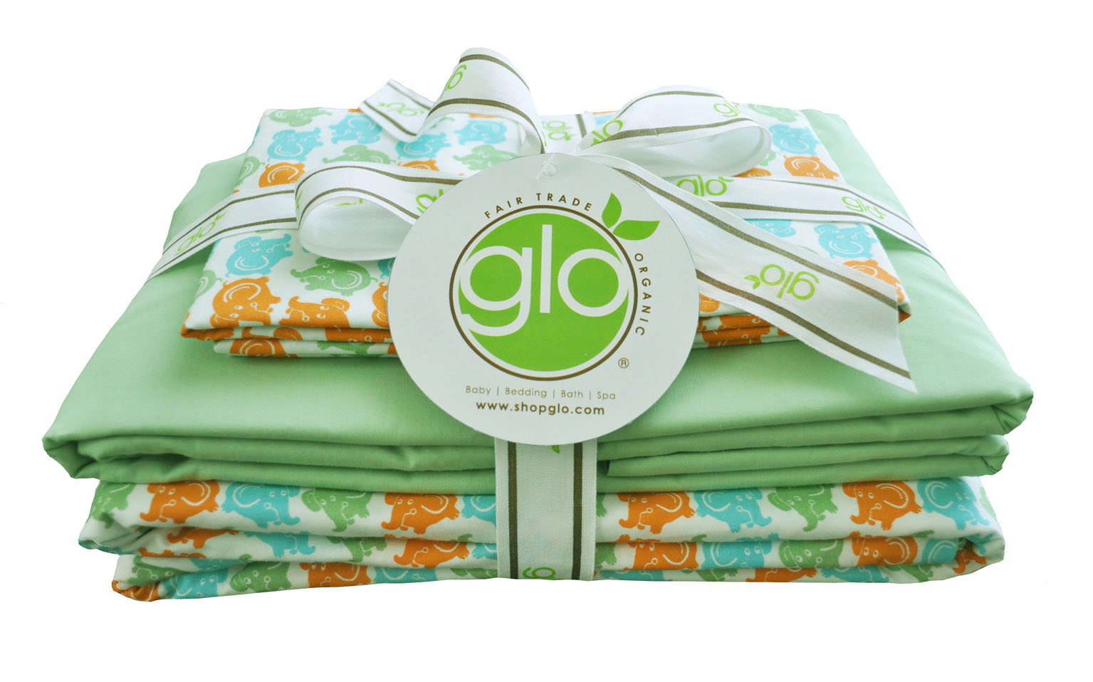 Clearance glo® Organic Cotton Elephant Sheets and Duvet Covers