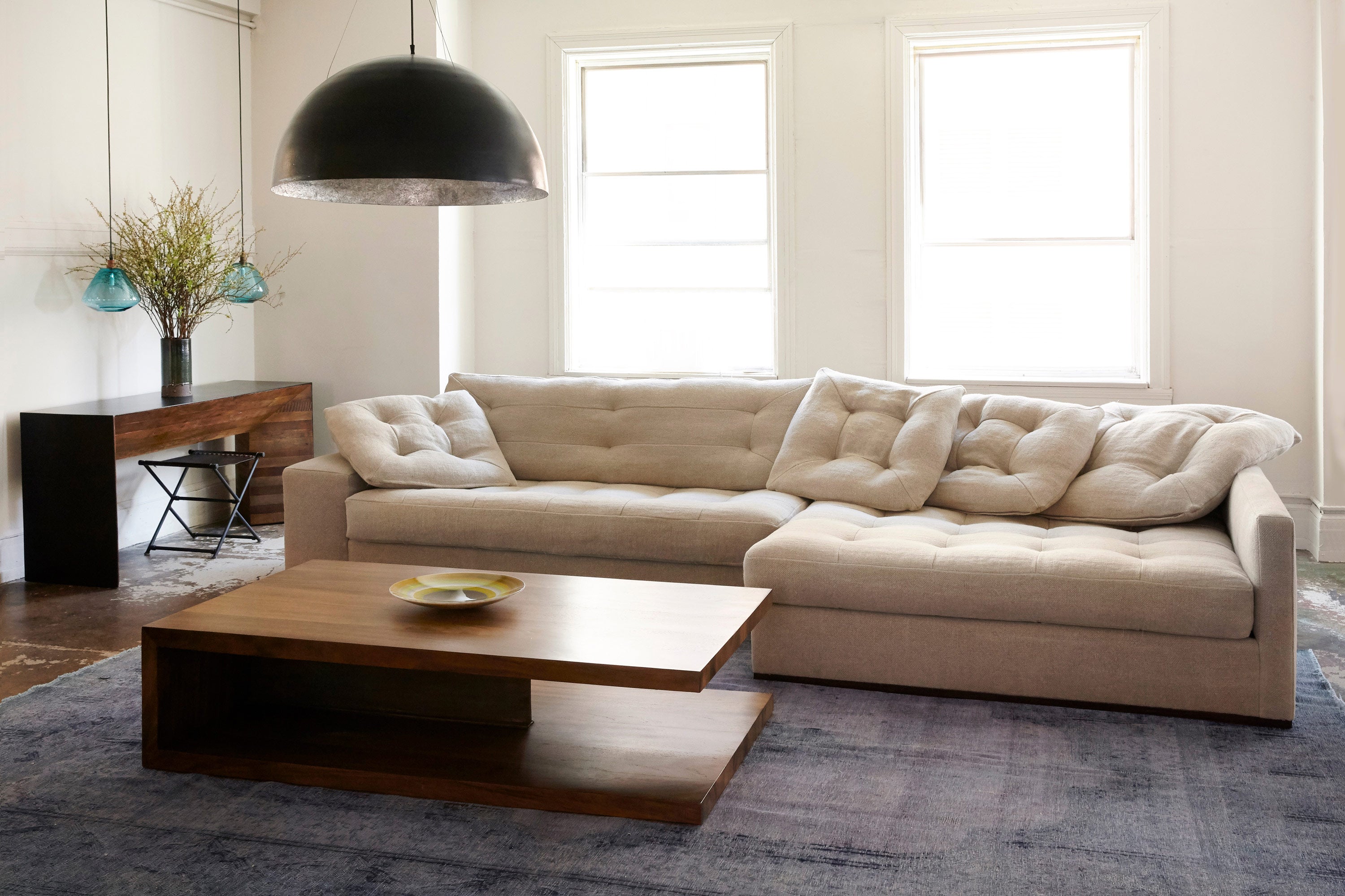 Cisco Home Studio Sectional in Lan Oatmeal