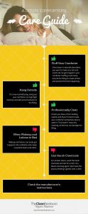 A down comforter's care guide