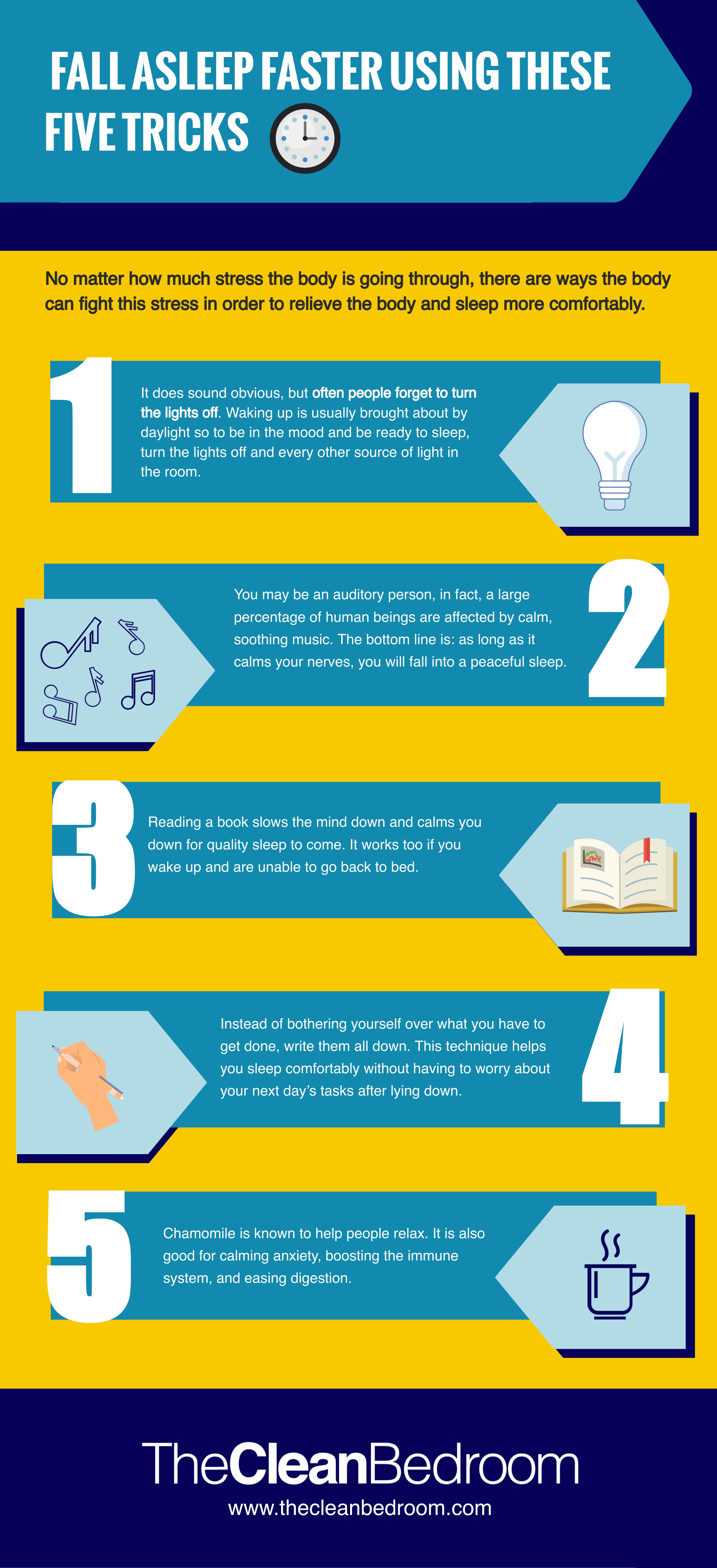 Fall asleep faster using these five tricks