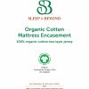 Sleep and Beyond Organic Cotton Zippered Mattress Encasement image