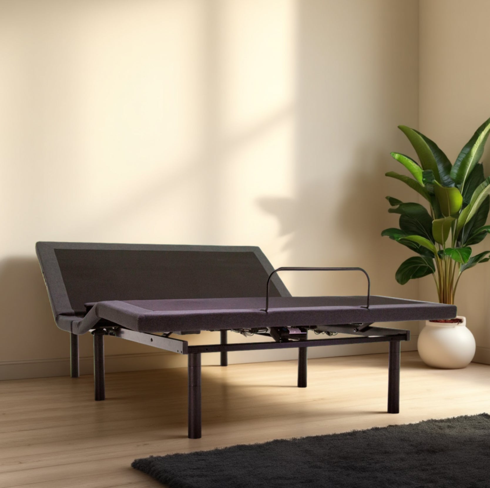 The Clean Bedroom Level 4 Adjustable Bed Base in use