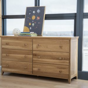 Naturepedic Savona Oak Kids 6 Drawer Dresser