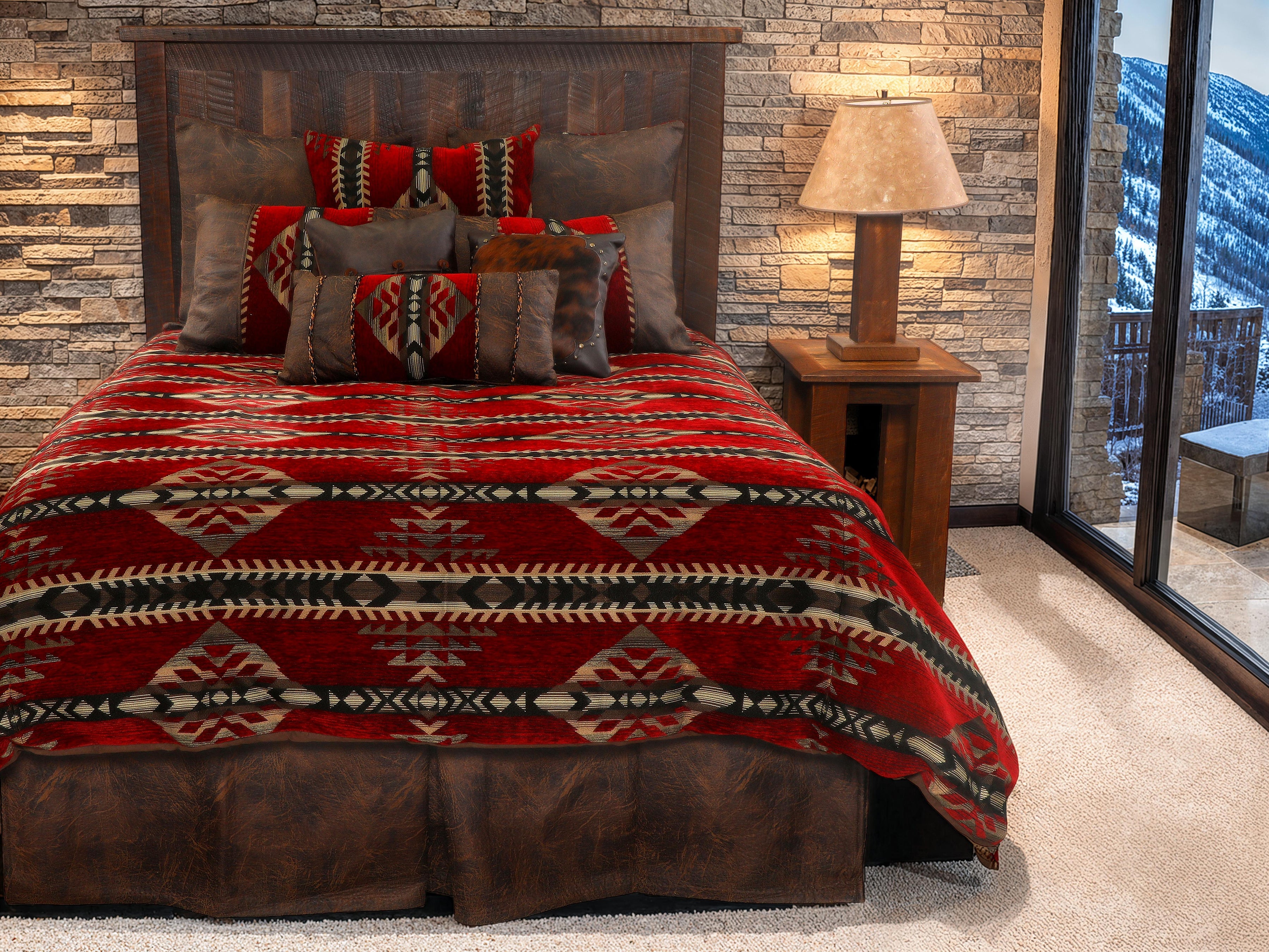 Gallop Claret Value Set in a plush bedroom