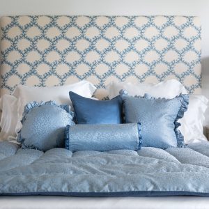 Coral Fern Silk Eiderdown - Blue
