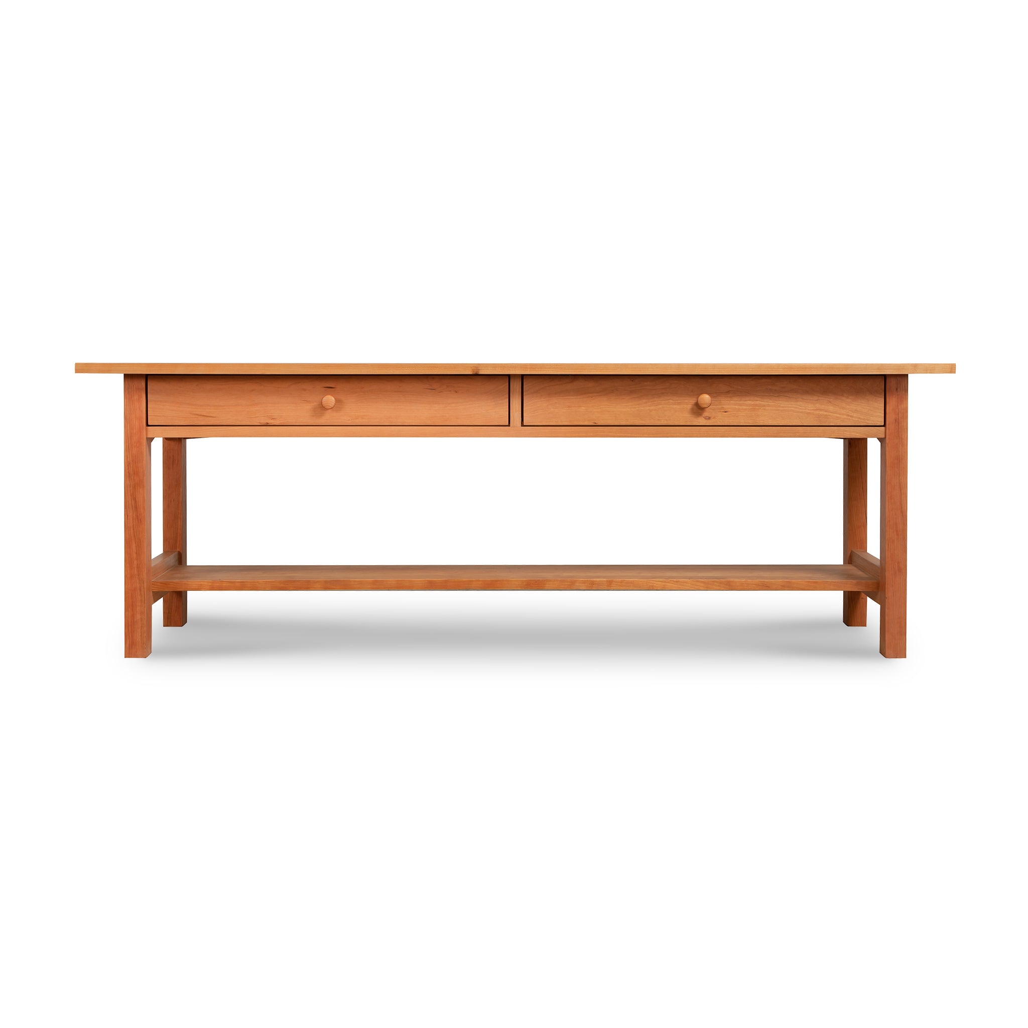 Burlington Shaker 2-Drawer Coffee Table - Cherry finish
