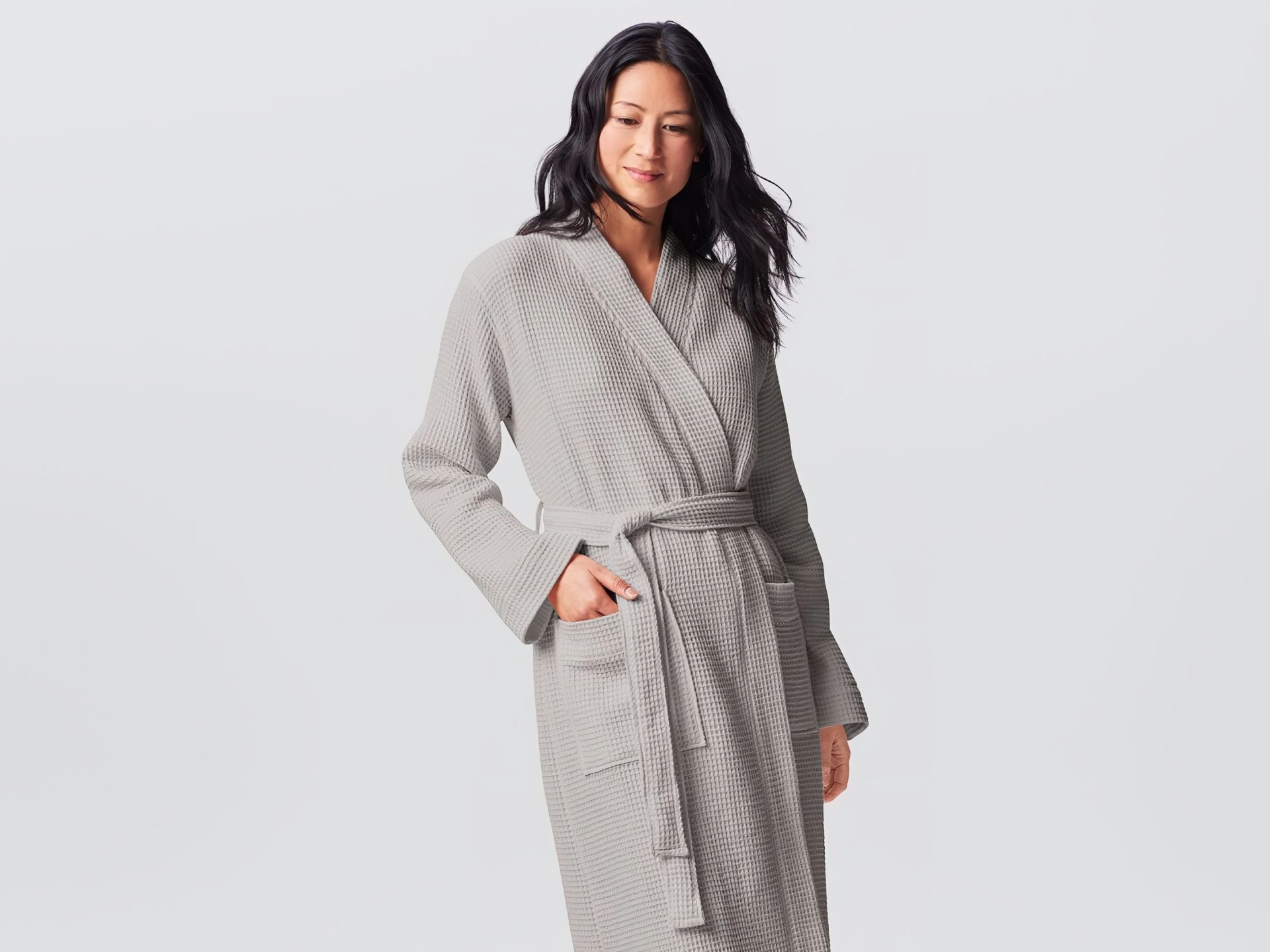 Coyuchi Organic Cotton Waffle Weave Robe Bath Robes