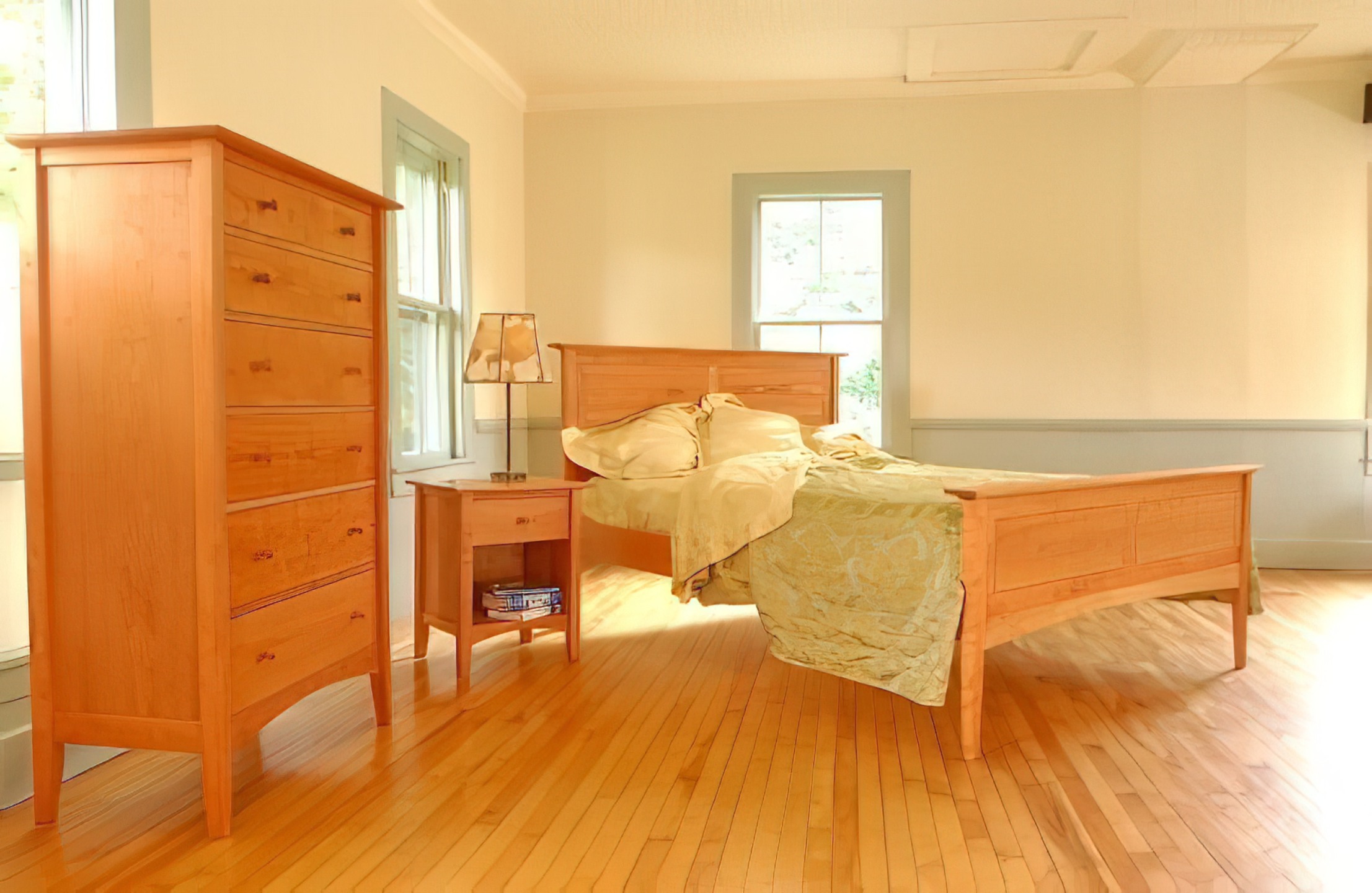 Maple Corner Woodworks Harvest Moon Panel Bed Platform Bed Frames