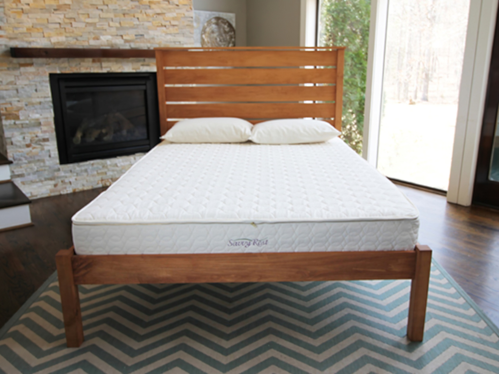 Savvy Rest Tranquility 7inch Organic Dunlop Latex Mattress Natural